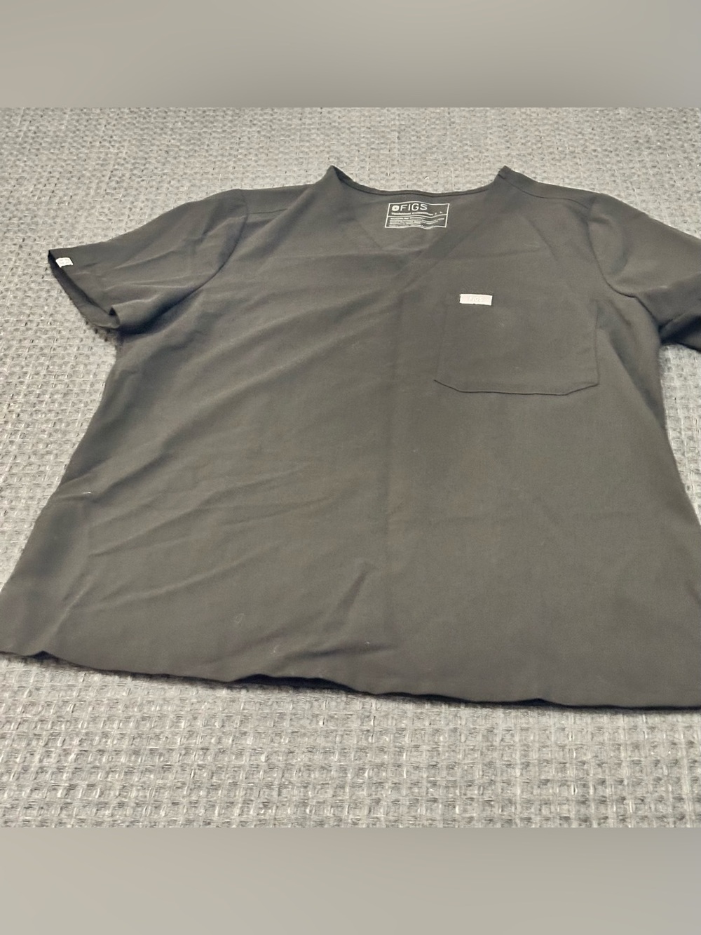 Figs black scrub top